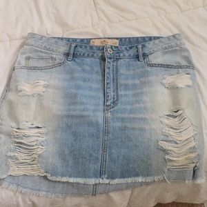 Distressed skirt w FREE crochet O’Neil halter top